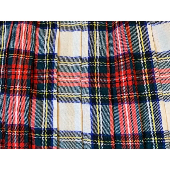 Vintage The Scotch House Scottish Wool Tartan Plaid Women's Pleated Wrap Skirt - Picture 5 of 10